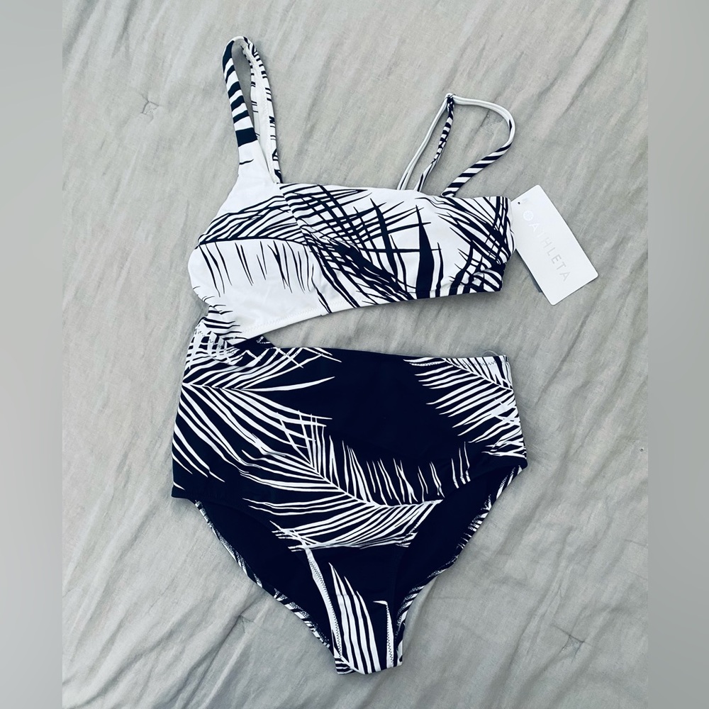 Athleta Retro Palm One Piece Swimsuit